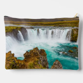 アイスランドのゴダフスの滝 アクセサリーポーチ (裏面)