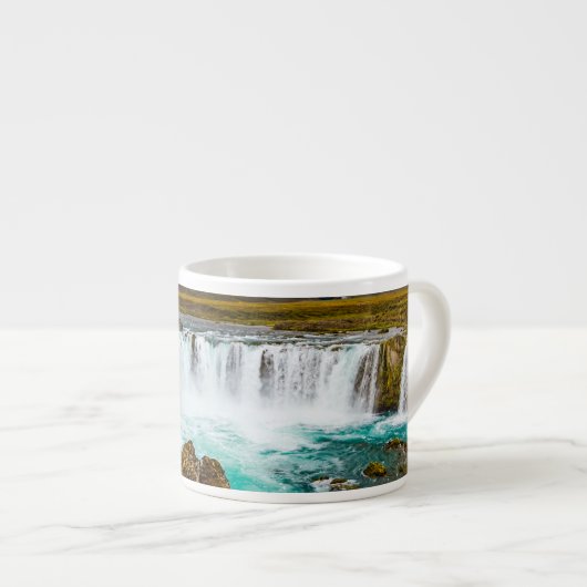 アイスランドのゴダフスの滝 エスプレッソカップ (正面右)