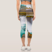 アイスランドのゴダフスの滝 カプリレギンス (裏面)