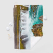 アイスランドのゴダフスの滝 ゴルフタオル (インサイチュ)