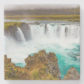 アイスランドのゴダフスの滝 ストーンコースター (正面)