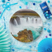 アイスランドのゴダフスの滝 ペーパープレート (パーティー)