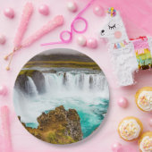 アイスランドのゴダフスの滝 ペーパープレート (パーティー)