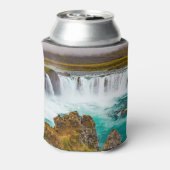 アイスランドのゴダフスの滝 缶クーラー (缶裏面)