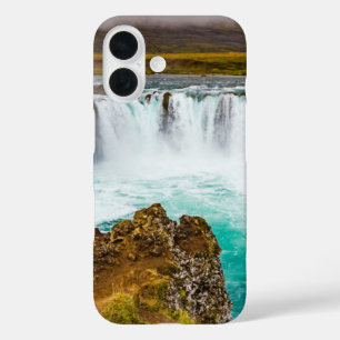 アイスランドのゴダフスの滝 iPhone 16ケース