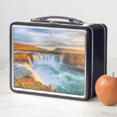 アイスランドのゴダフス滝 メタルランチボックス (インサイチュ)