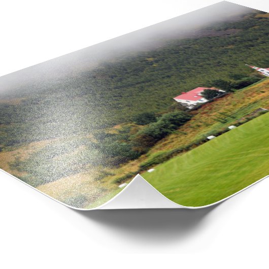 アイスランドのシルフラスタダクリカ教会 フォトプリント (角)