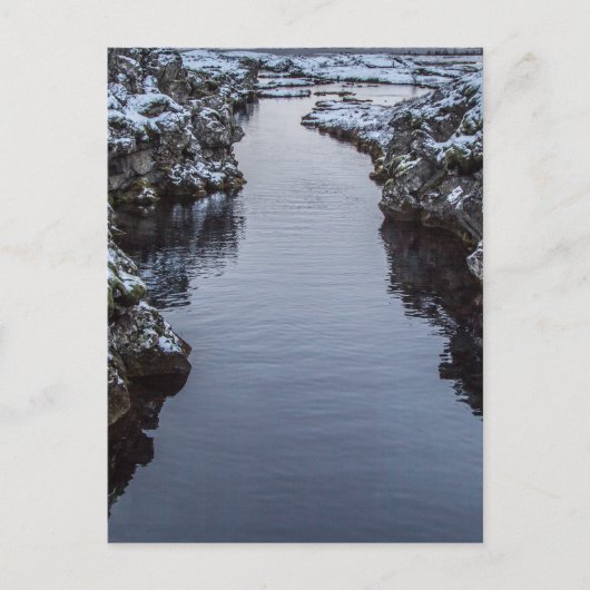 アイスランドのシルフラ ポストカード (正面)