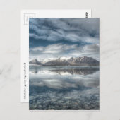 アイスランドのジョクルサロン氷河湖 ポストカード (正面/裏面)