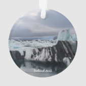 アイスランドのセラミックオーナメント オーナメント (裏面)