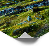 アイスランドのセルジャランズフォス滝 ポスター (角)