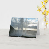 アイスランドのセルジャランドスフォス滝グリーティングカード カード (黄色い花)