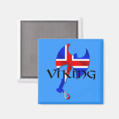 アイスランドのバイキングへの贈り物 マグネット (正面/裏面)