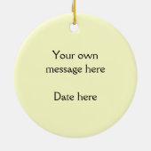 アイスランドのヒツジのトリオ セラミックオーナメント (裏面)