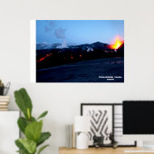 アイスランドのフィムヴォルズハルス火山 ポスター (ホームオフィス)