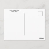 アイスランドのフサヴィク・ルーテル教会。 ポストカード (裏面)