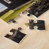 アイスランドのブディールの黒教会 ジグソーパズル (側面)