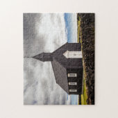 アイスランドのブディールの黒教会 ジグソーパズル (縦)