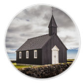 アイスランドのブディールの黒教会 セラミックノブ (正面)