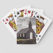 アイスランドのブディールの黒教会 トランプ (裏面)