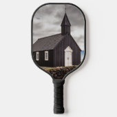 アイスランドのブディールの黒教会 ピックルボールラケット (正面)