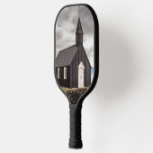 アイスランドのブディールの黒教会 ピックルボールラケット (左)