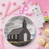 アイスランドのブディールの黒教会 ペーパープレート (パーティー)