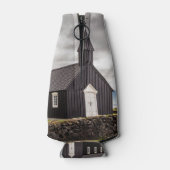 アイスランドのブディールの黒教会 ボトルクーラー (裏面)