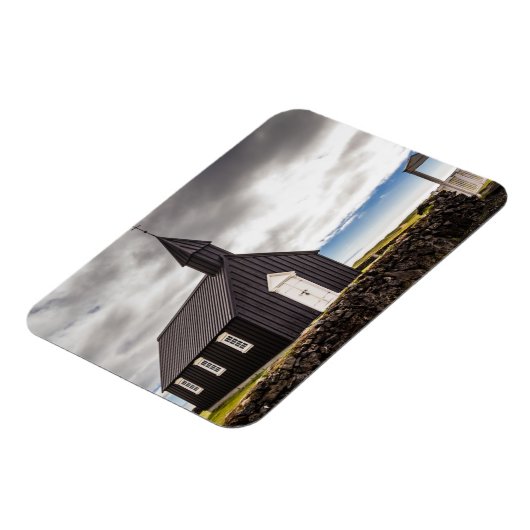 アイスランドのブディールの黒教会 マグネット (左側)