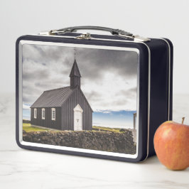 アイスランドのブディールの黒教会 メタルランチボックス
