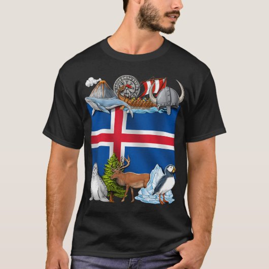 アイスランドのプライド Tシャツ (正面)