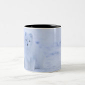 アイスランドのホッキョクギツネ ツートーンマグカップ (中央)