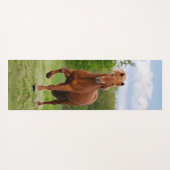 アイスランドのポニーおもしろいアットアトルト写真馬好き ヨガマット (裏面(横))