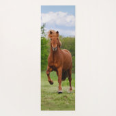 アイスランドのポニーおもしろいアットアトルト写真馬好き ヨガマット (裏面)