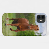 アイスランドのポニーおもしろいアットアトルト写真馬好き Case-Mate iPhoneケース (裏面(横))