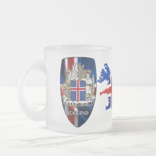 アイスランドのマグ フロストグラスマグカップ (左)