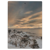 アイスランドのミバトン湖の夕日 クリップボード (裏面)