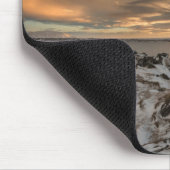 アイスランドのミバトン湖の夕日 マウスパッド (コーナー)