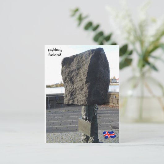 アイスランドのレイキャビクの不明な官僚記念碑 ポストカード (スタンド正面)