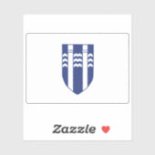 アイスランドのレイキャビク国旗 シール (シート)