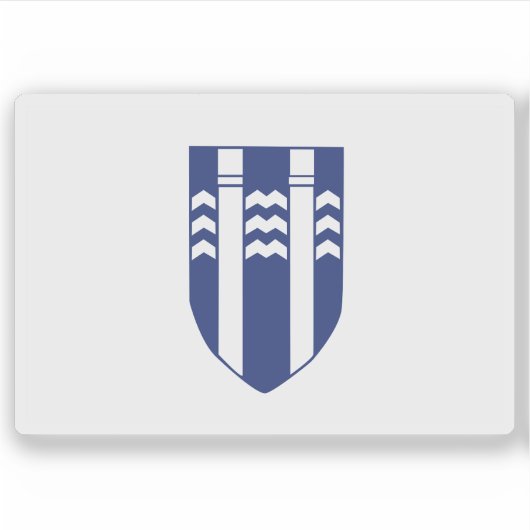 アイスランドのレイキャビク国旗 シール (正面)