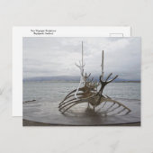 アイスランドのレイキャビクSun Voyager Sculpture ポストカード (正面/裏面)