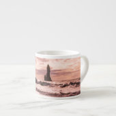 アイスランドのレイニスファラブラックサンドビーチに夕日 エスプレッソカップ (正面右)