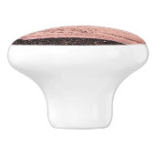 アイスランドのレイニスファラブラックサンドビーチに夕日 セラミックノブ (側面)