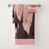 アイスランドのレイニスファラブラックサンドビーチに夕日 バスタオルセット (インサイチュ)