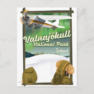 アイスランドのヴァトナヨークトル国立公園 ポストカード