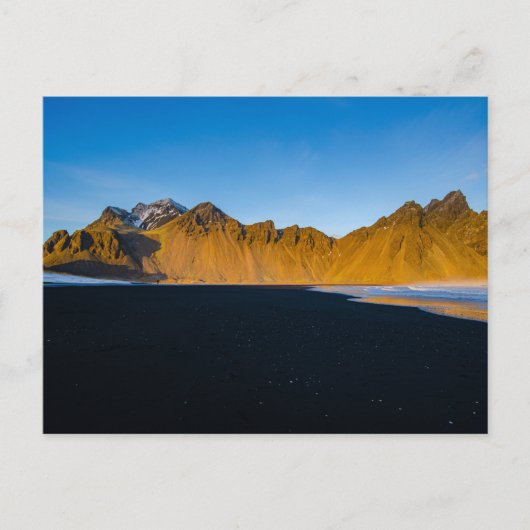 アイスランドのヴェストラホルン山 ポストカード (正面)