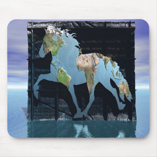 アイスランドの世界 マウスパッド (正面)