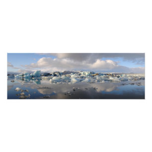 アイスランドの写真のプリントのJokulsarlonの氷河湖 フォトプリント