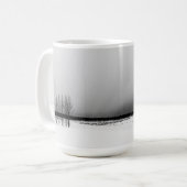 アイスランドの冬の嵐 コーヒーマグカップ (正面左)